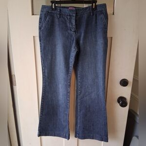 The Limited Women's Dark Blue Wide Leg Jeans
